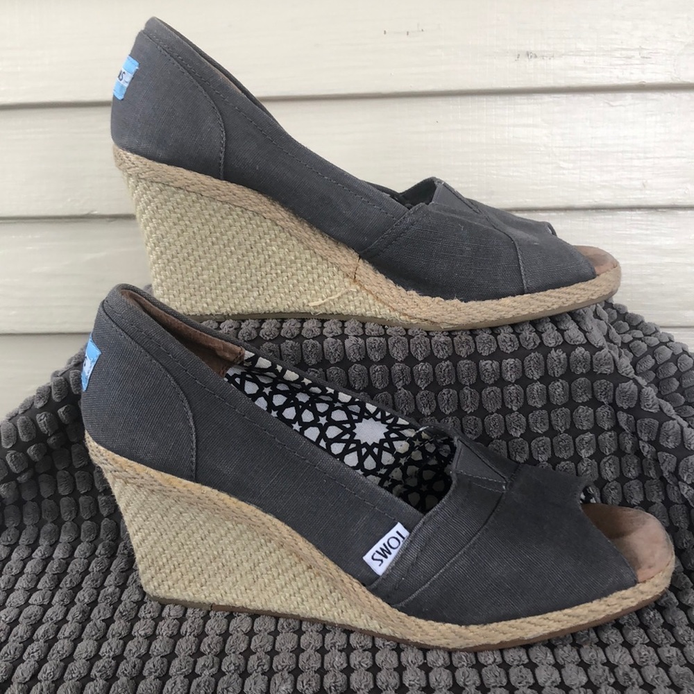 Toms Peep Toe Wedges